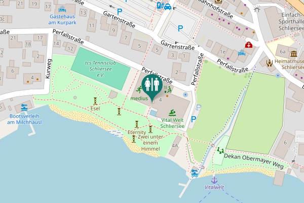 Map showing location of Perfallstraße 4 Toilet