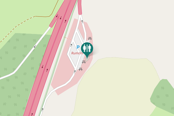 Map showing location of A 215 Toilet