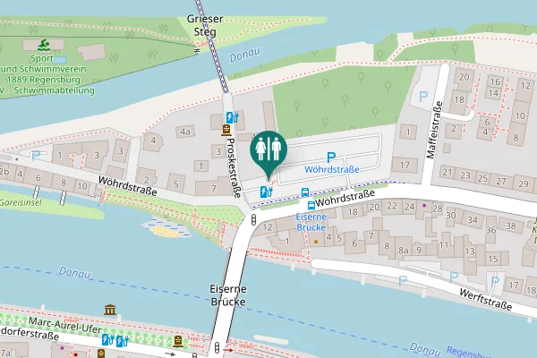 Map showing location of Wöhrdstraße 14 Toilet