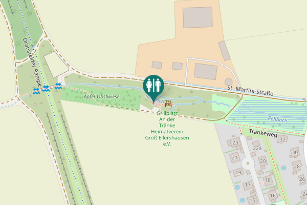 Map showing location of St.-Martini-Straße Toilet