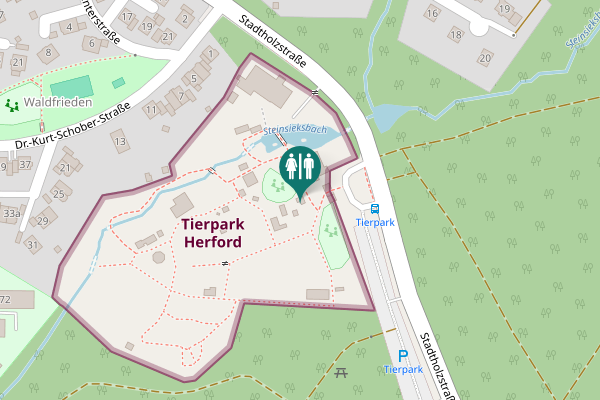 Map showing location of Stadtholzstraße 234 Toilet