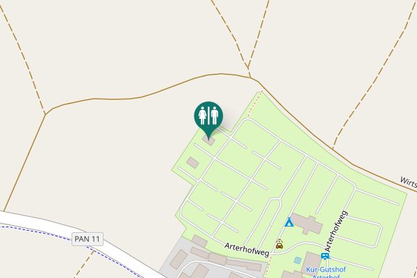 Map showing location of Hauptstraße 3 Toilet