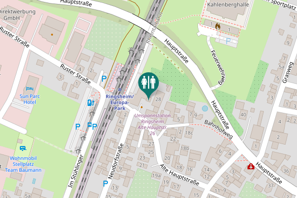 Map showing location of Alte Hauptstraße 30 Toilet
