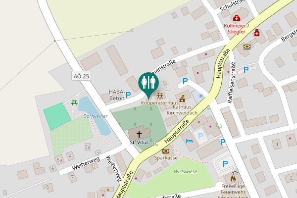 Map showing location of Kirchenstraße 7 Toilet