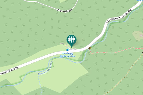 Map showing location of Schwarzwassertalstraße Toilet