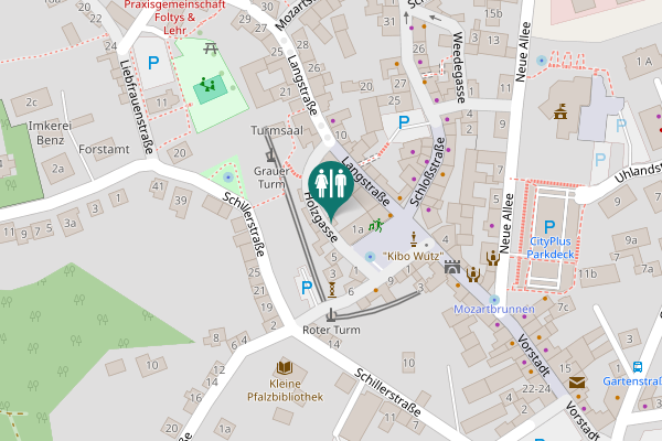 Map showing location of Holzgasse 7 Toilet