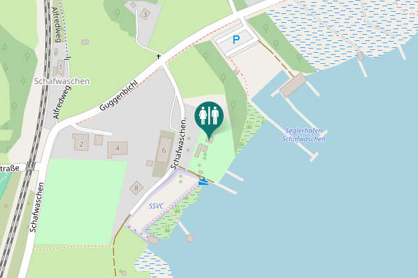Map showing location of Schafwaschen 6 Toilet