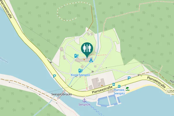 Map showing location of Planseestraße 4 Toilet