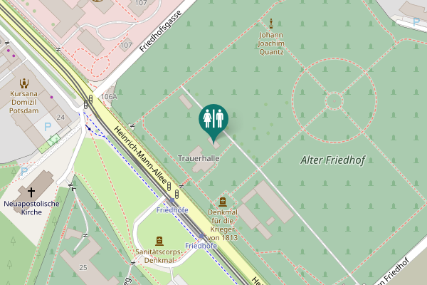 Map showing location of Heinrich-Mann-Allee Toilet