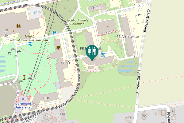 Map showing location of Emil-Figge-Straße 42 Toilet