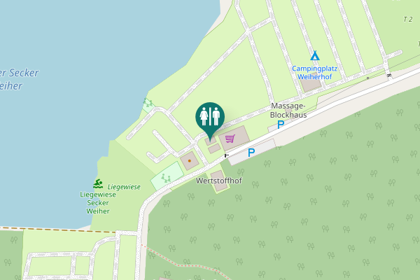 Map showing location of sanitärgebäude