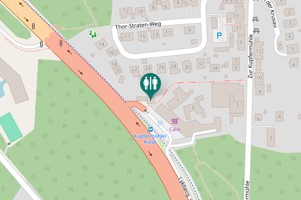 Map showing location of Lykberg 5 Toilet