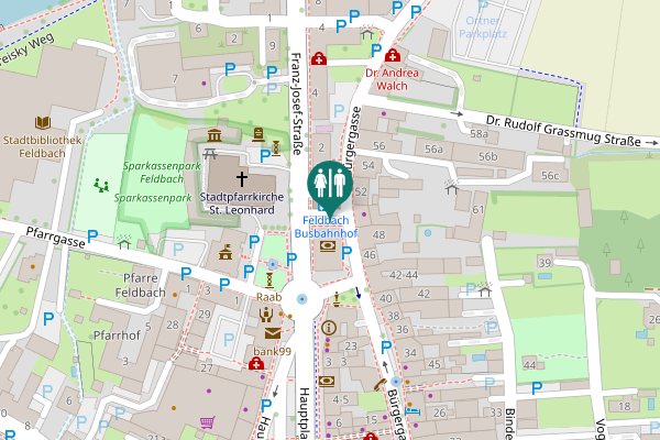 Map showing location of Hauptplatz 31 Toilet