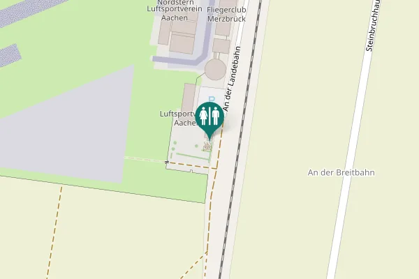 Map showing location of Merzbrück 216 Toilet