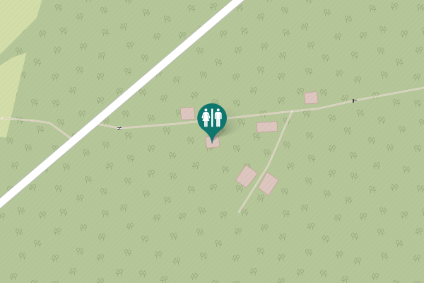 Map showing location of Brockhöfe Toilet