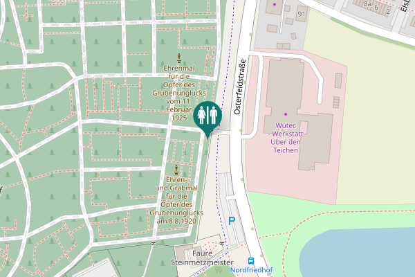 Map showing location of Osterfeldstraße 46 Toilet