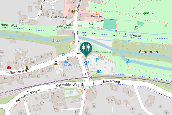 Map showing location of Langenbrücker Tor 1 Toilet