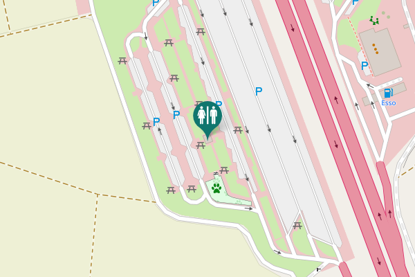 Map showing location of A 9 Toilet