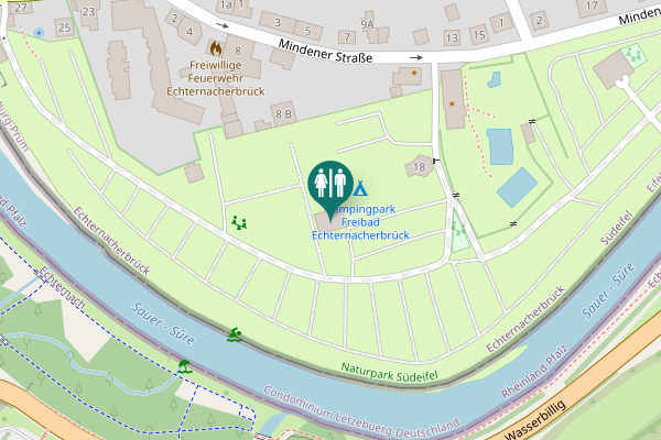 Map showing location of Mindener Straße 8 B Toilet