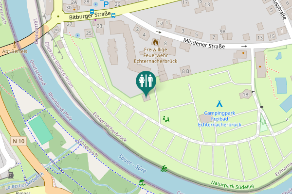 Map showing location of Bitburger Straße 21 Toilet