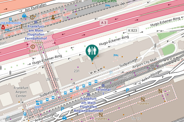 Map showing location of Toiletten-Garderobe
