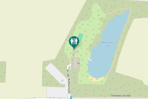 Map showing location of Teltower Straße 51 Toilet