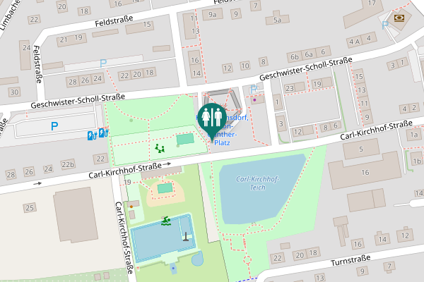Map showing location of Anton-Günther-Platz Toilet