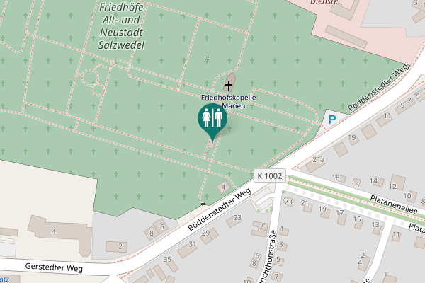Map showing location of Böddenstedter Weg 4 Toilet