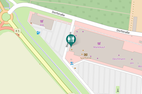 Map showing location of Marktflecken 1 Toilet