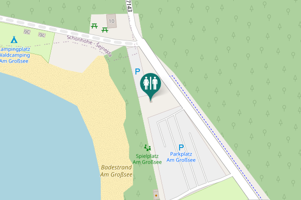 Map showing location of K 7143 Toilet