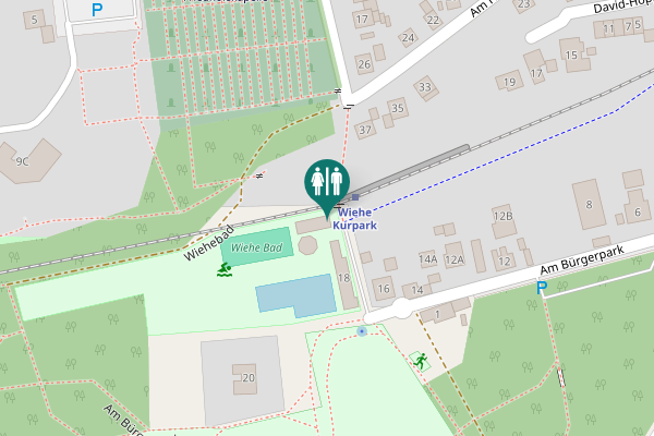 Map showing location of Am Bürgerpark 18 Toilet