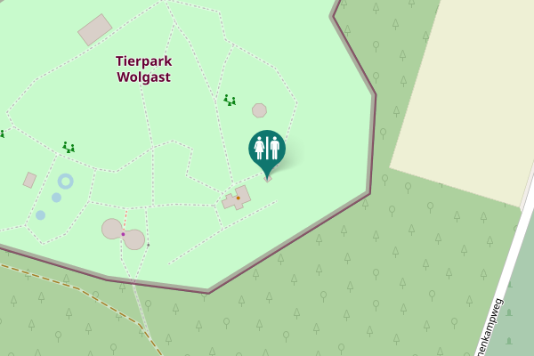 Map showing location of Am Tierpark 1 Toilet