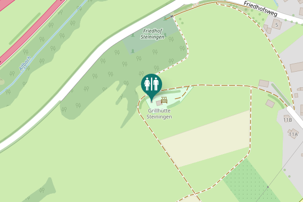 Map showing location of K 16 Toilet