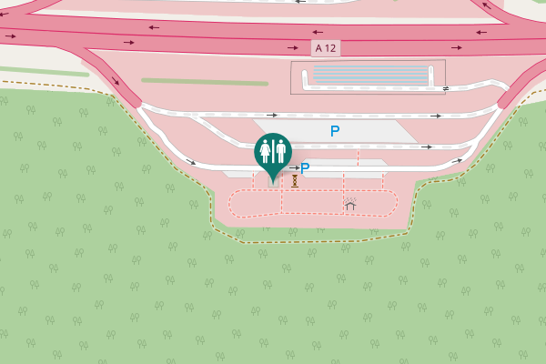 Map showing location of A 12 Toilet