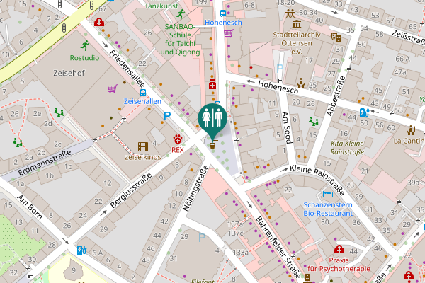 Map showing location of Alma-Wartenberg-Platz Toilet