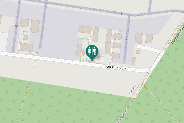 Map showing location of Am Flugplatz Toilet