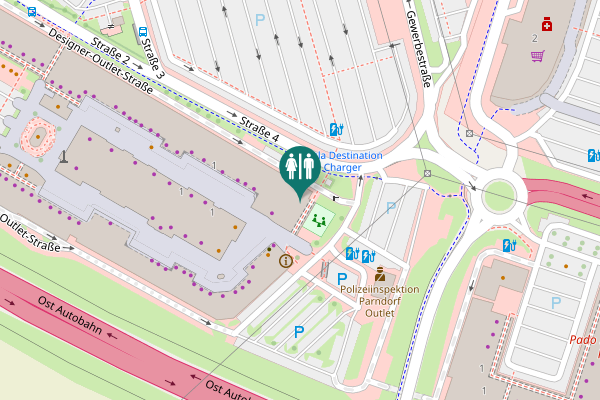 Map showing location of Designer-Outlet-Straße 1 Toilet