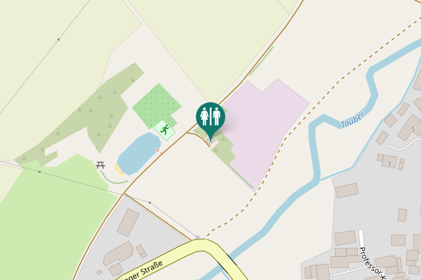 Map showing location of Insinger Straße Toilet