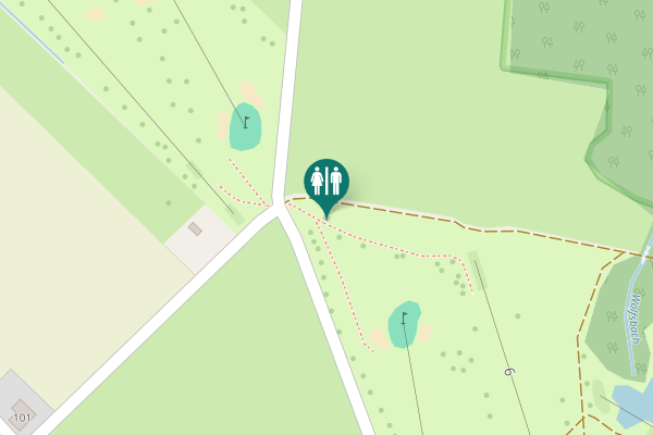 Map showing location of Hennef Toilet