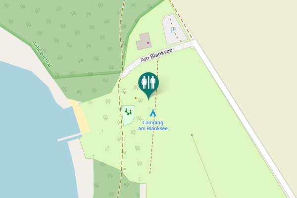 Map showing location of Am Blanksee 1 Toilet