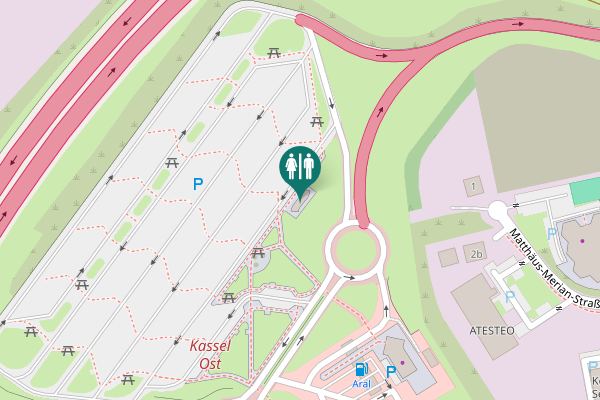 Map showing location of Matthäus-Merian-Straße 2a Toilet