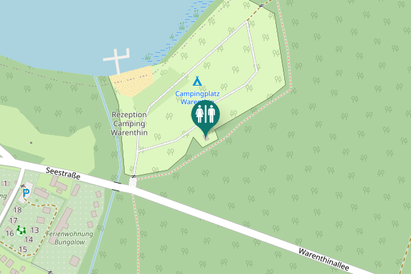 Map showing location of Seestraße 20a Toilet