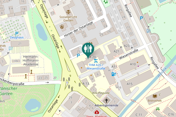 Map showing location of Wiesenstraße 5 Toilet