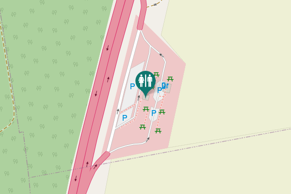 Map showing location of A 14 Toilet