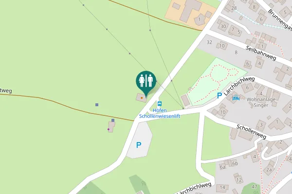 Map showing location of Schiliftweg 3 Toilet