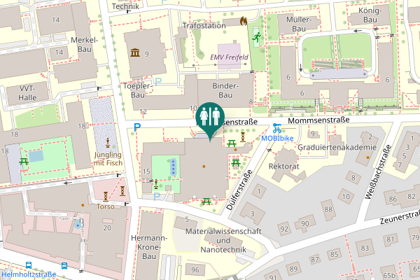 Map showing location of Mommsenstraße 13 Toilet