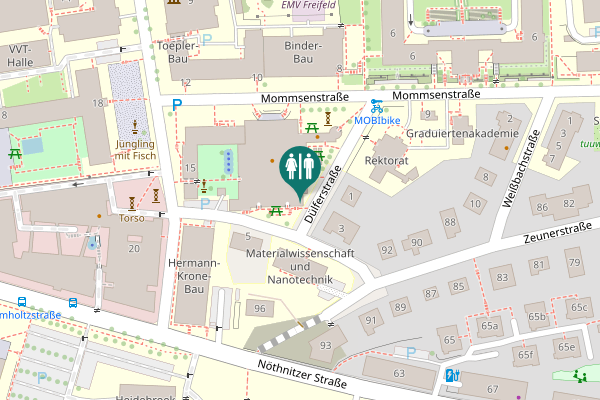 Map showing location of Mommsenstraße 13 Toilet