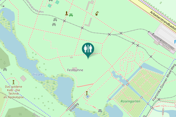 Map showing location of Irissteg Toilet