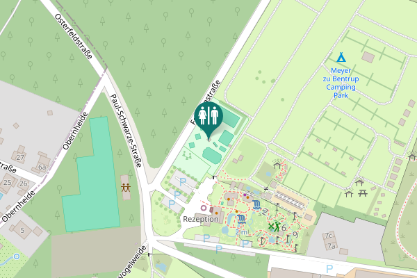 Map showing location of Vogelweide 9 Toilet