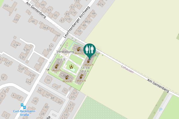 Map showing location of Leuchtenberger Kirchweg 54/3 A Toilet